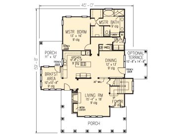 1st Floor Plan, 054H-0113