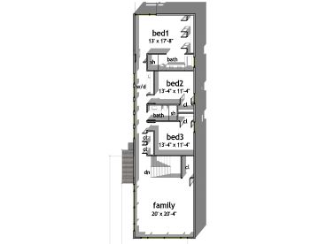 2nd Floor Plan, 052H-0034