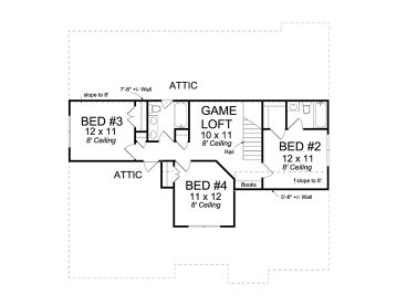 2nd Floor Plan, 059H-0169