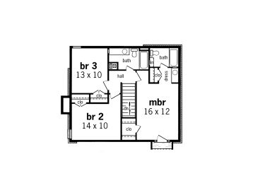2nd Floor Plan, 021H-0057