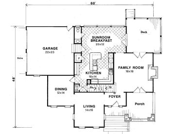 1st Floor Plan, 030H-0074