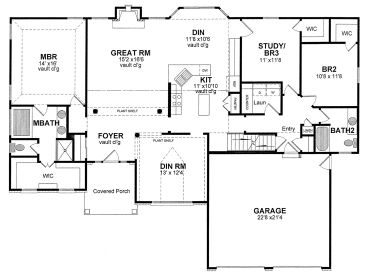 1st Floor Plan, 014H-0015