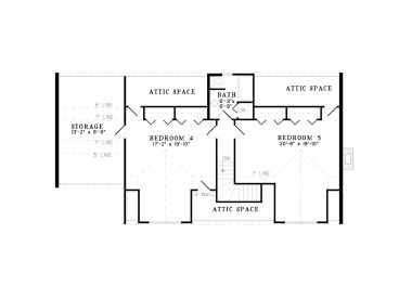 2nd Floor Plan, 025L-0004