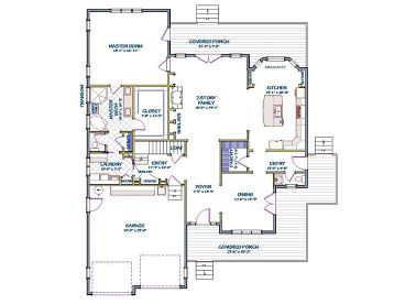1st Floor Plan, 067H-0014