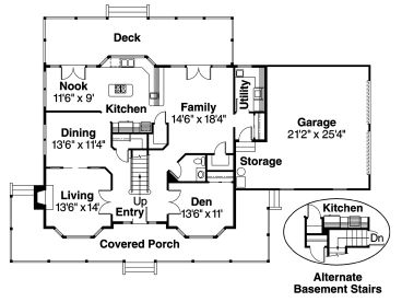 1st Floor Plan, 051H-0019