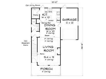1st Floor Plan, 059H-0228