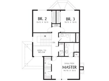 2nd Floor Plan, 034H-0325