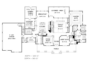 1st Floor Plan, 019H-0169