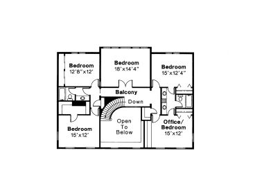 2nd Floor Plan, 051H-0059