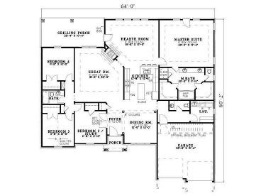 Floor Plan, 025H-0082