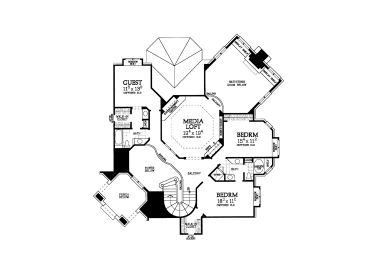 2nd Floor Plan, 057H-0019