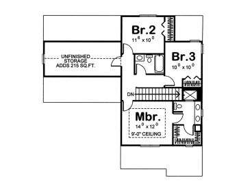 2nd Floor Plan, 050H-0072