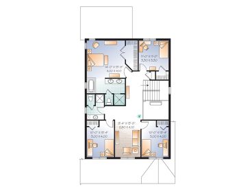 2nd Floor Plan, 027H-0346