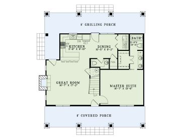 1st Floor Plan, 025H-0317