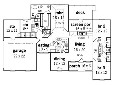 1st Floor Plan, 021H-0079