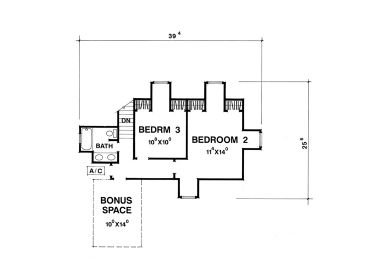 2nd Floor Plan, 036H-0011