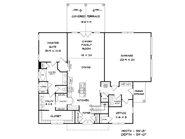 1st Floor Plan, 019H-0217