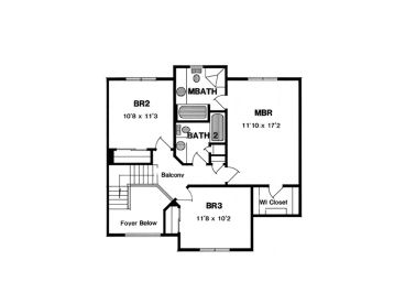 2nd Floor Plan, 014H-0041