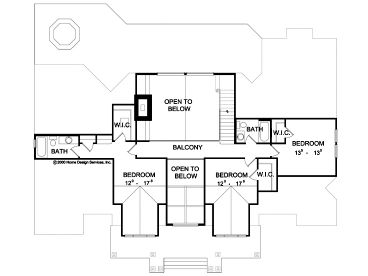 2nd Floor Plan, 043H-0188