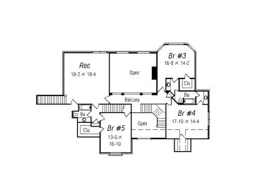 2nd Floor Plan, 061H-0148