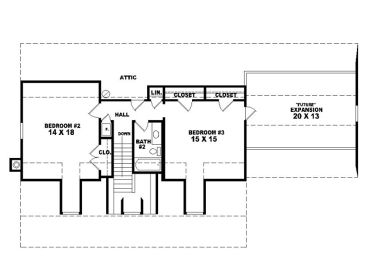 2nd Floor Plan, 006H-0027