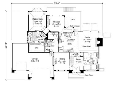 1st Floor Plan, 023H-0052