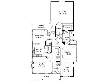 1st Floor Plan, 019H-0088