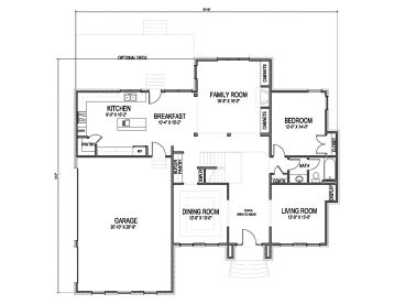 1st Floor Plan, 058H-0102