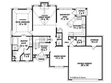 1st Floor Plan, 006H-0050