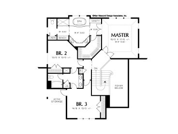 2nd Floor Plan, 034H-0168