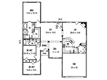 Floor Plan, 061H-0060
