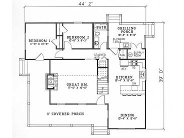 1st Floor Plan, 025H-0084