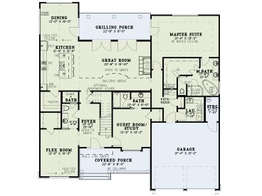1st Floor Plan, 025H-0363