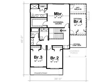 2nd Floor Plan, 031H-0525