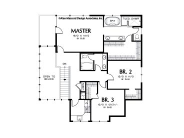 2nd Floor Plan, 034H-0038