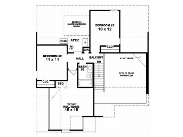 2nd Floor Plan, 006H-0013