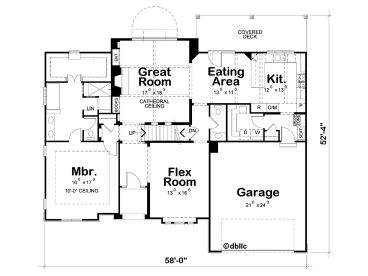 1st Floor Plan, 031H-0223