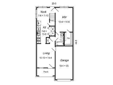1st Floor Plan, 061H-0007
