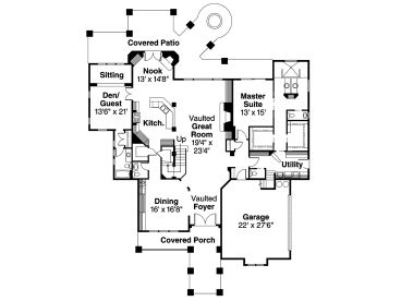 1st Floor Plan, 051H-0116