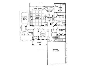 1st Floor Plan, 019H-0035