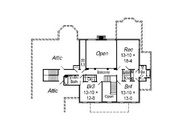 2nd Floor Plan, 061H-0134