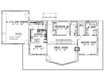 1st Floor Plan, 012H-0002