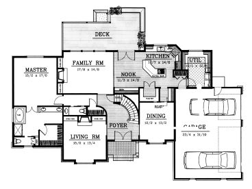 1st Floor Plan, 026H-0004