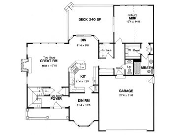 1st Floor Plan, 014H-0042