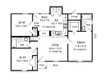 Floor Plan, 061H-0001