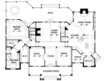 1st Floor Plan, 043H-0187