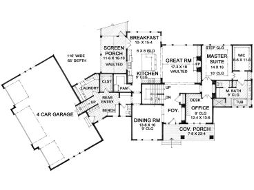 1st Floor Plan, 023H-0184