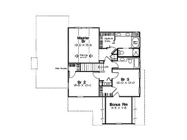 2nd Floor Plan, 047H-0020