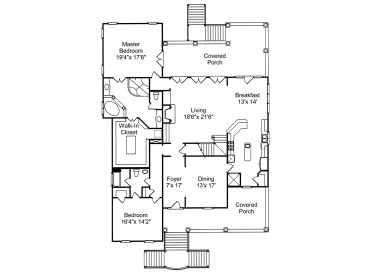 1st Floor Plan, 017H-0031