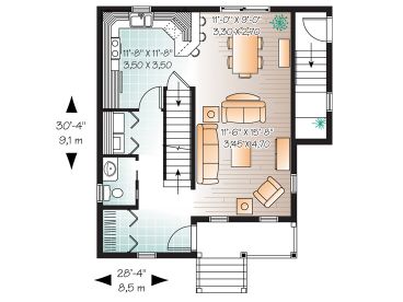 1st Floor Plan, 027H-0036